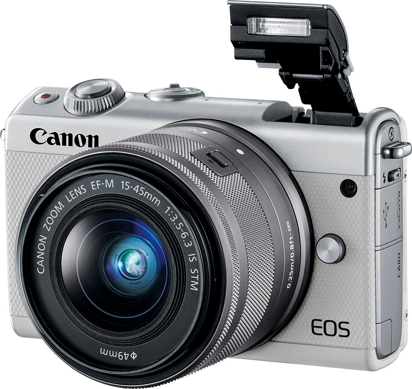 Canon EOS M100 Mirrorless Camera with EF M 15 45mm IS STM Zoom 