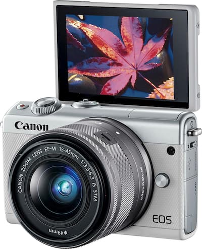 Canon EOS M100 Mirrorless Camera with EF M 15 45mm IS STM Zoom Canon EOS M100 Mirrorless Camera with EF M 15 45mm IS STM Zoom