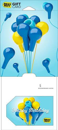 Best Buy® - $50 Birthday Balloons Gift Card-Front_Standard 