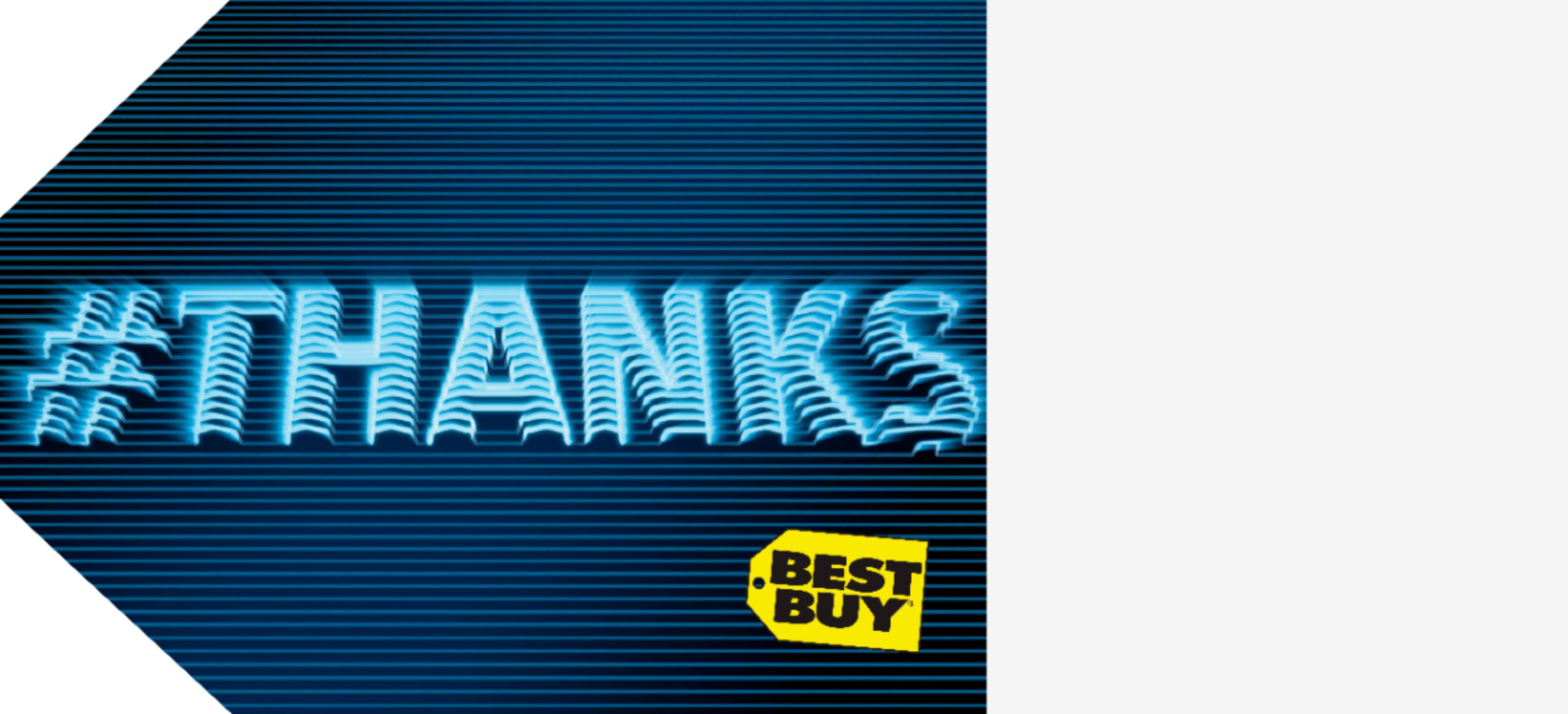 Alt View Zoom 11. Best Buy® - $100 #Thanks Gift Card.