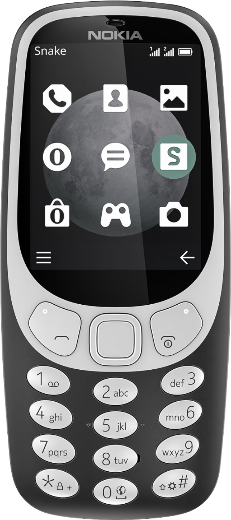 Nokia 3310 Cell Phone (Unlocked) TA-1036 CHARCOAL - Best Buy
