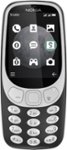Front Zoom. Nokia - 3310 Cell Phone (Unlocked) - Charcoal.