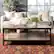 Alt View 11. Walker Edison - Farmhouse Angle Industrial Iron Coffee Table - Gray Wash.