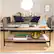 Alt View 14. Walker Edison - Farmhouse Angle Industrial Iron Coffee Table - Gray Wash.