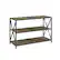 Angle. Walker Edison - Industrial Metal and Wood 3-Shelf Bookcase - Rustic Oak.