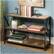 Alt View 15. Walker Edison - Industrial Metal and Wood 3-Shelf Bookcase - Rustic Oak.