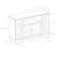 Alt View 13. Walker Edison - Tall Sound Bar TV Stand for Most Flat-Panel TV's up to 60" - Antique White.