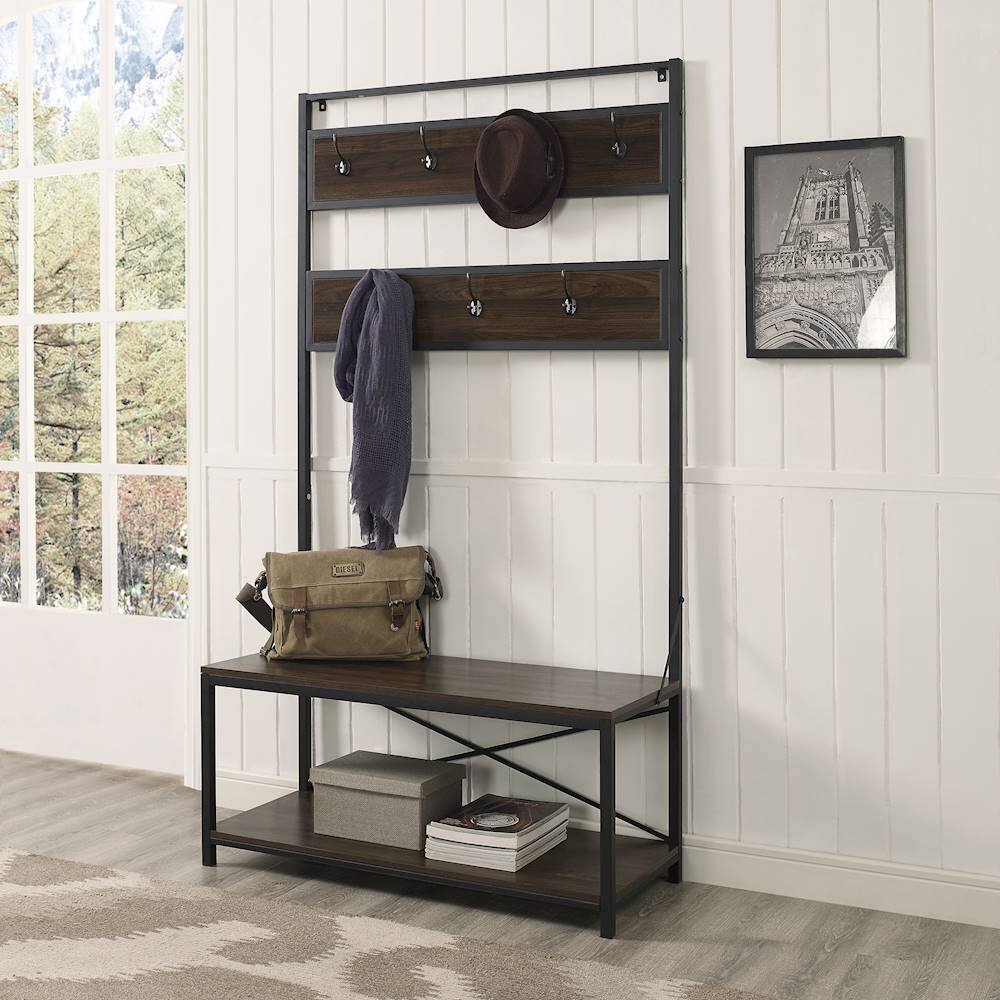 Questions and Answers: Walker Edison Hall Tree Dark Walnut BBT72MWDW ...