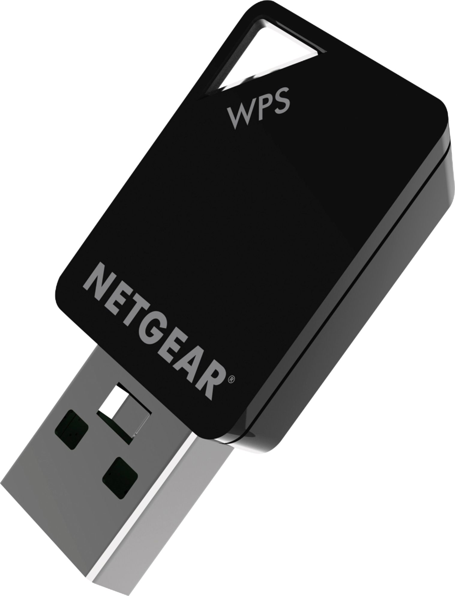 Left View: NETGEAR - AC600 Dual-Band WiFi USB Mini Adapter - Black