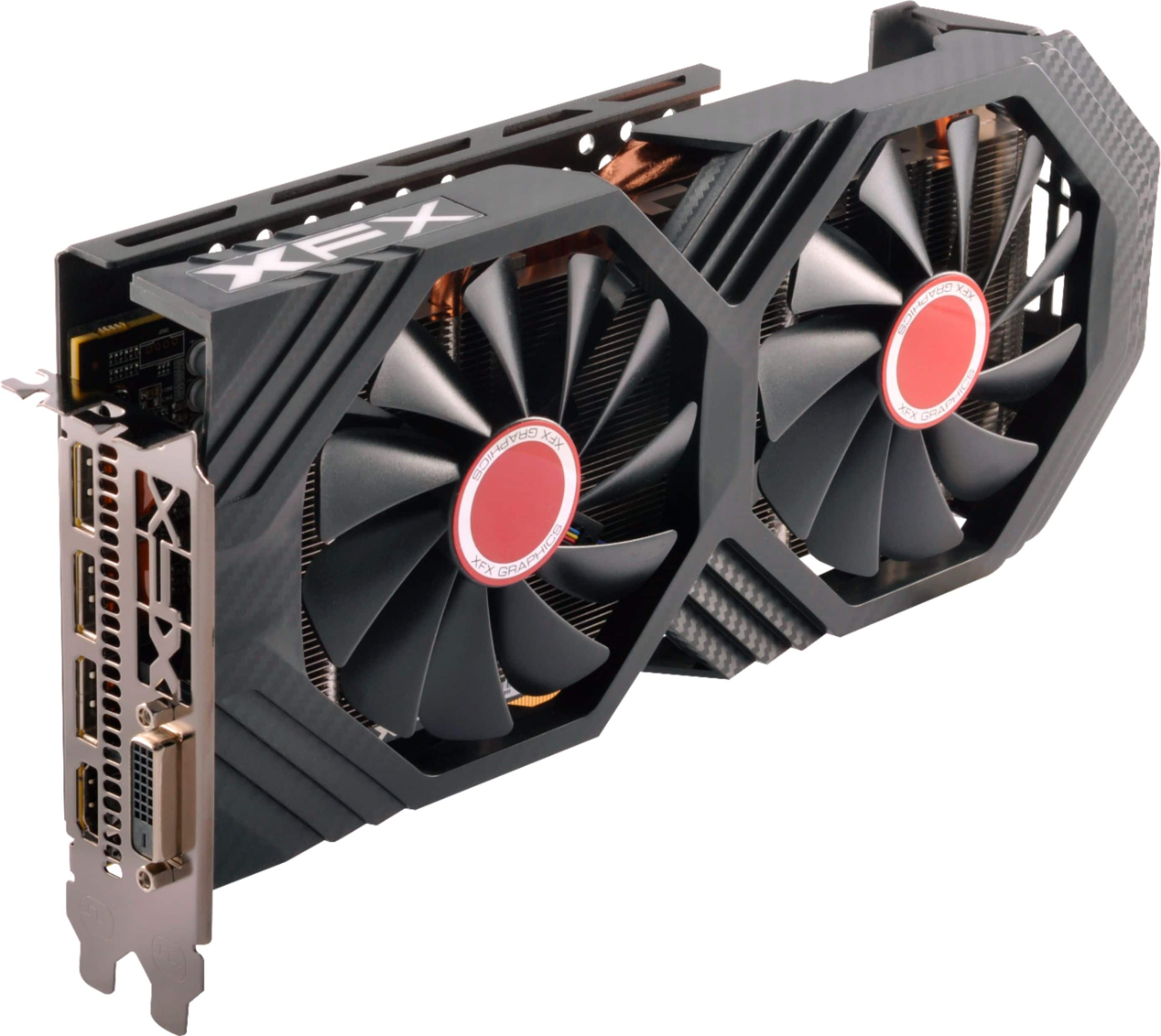 Xfx Amd Radeon Rx 580 Gts Black Edition 8gb Gddr5 Pci Express 3 0 Graphics Card Black Rx 580p8dbdr Best Buy