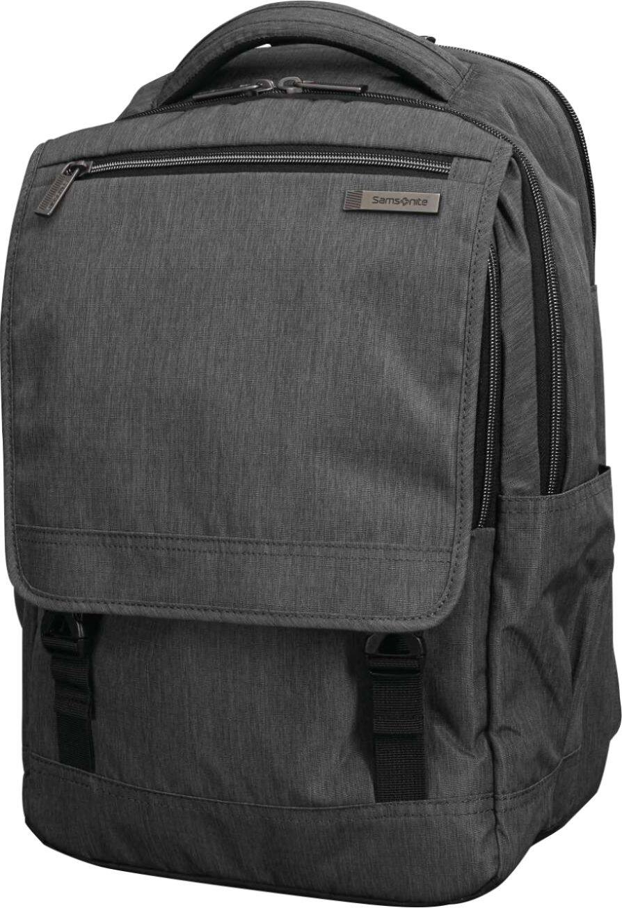 Front. Samsonite - Modern Utility Laptop Backpack for 15.6" Laptop - Charcoal/Charcoal Heather.