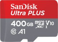 Front Zoom. SanDisk - Ultra 400GB MicroSDXC UHS-I Memory Card.