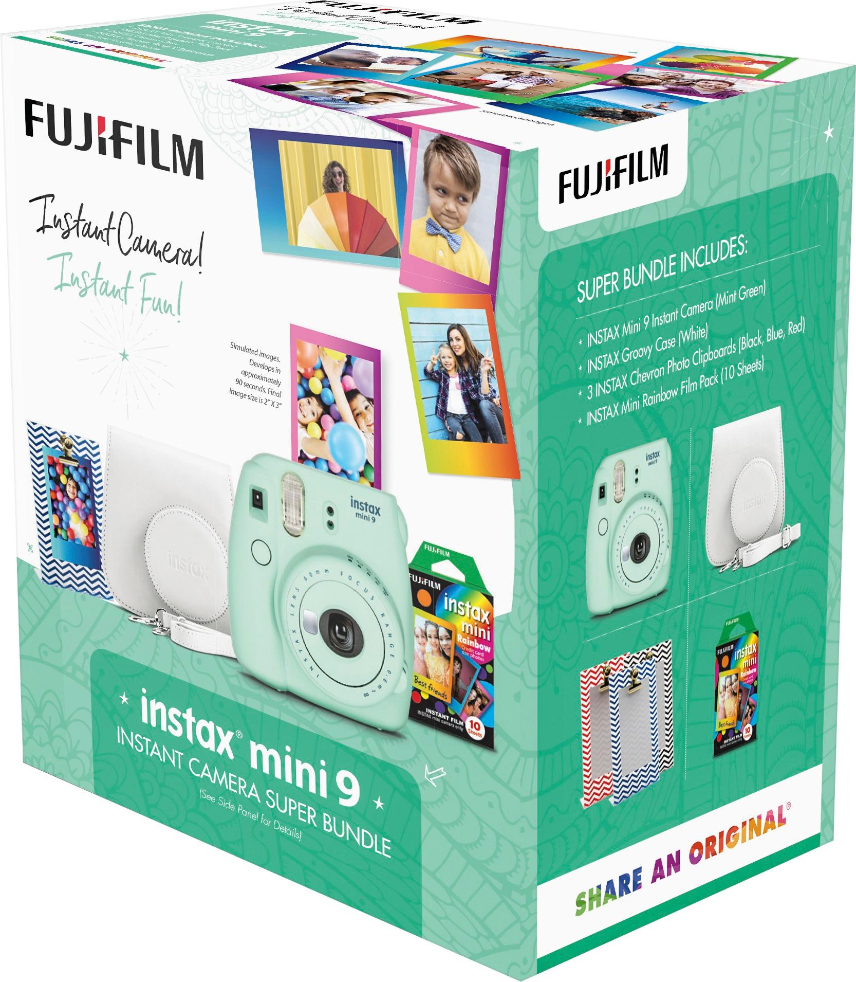 Customer Reviews Fujifilm Instax Mini 9 Instant Film Camera Bundle Mint Green 600019003 Best Buy