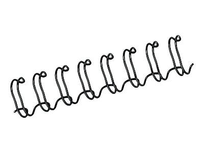 Alt View 1. Fellowes - 3/8" Metal Wire Binding Spine, 80 Sheet Capacity, 25/Pack - Black.