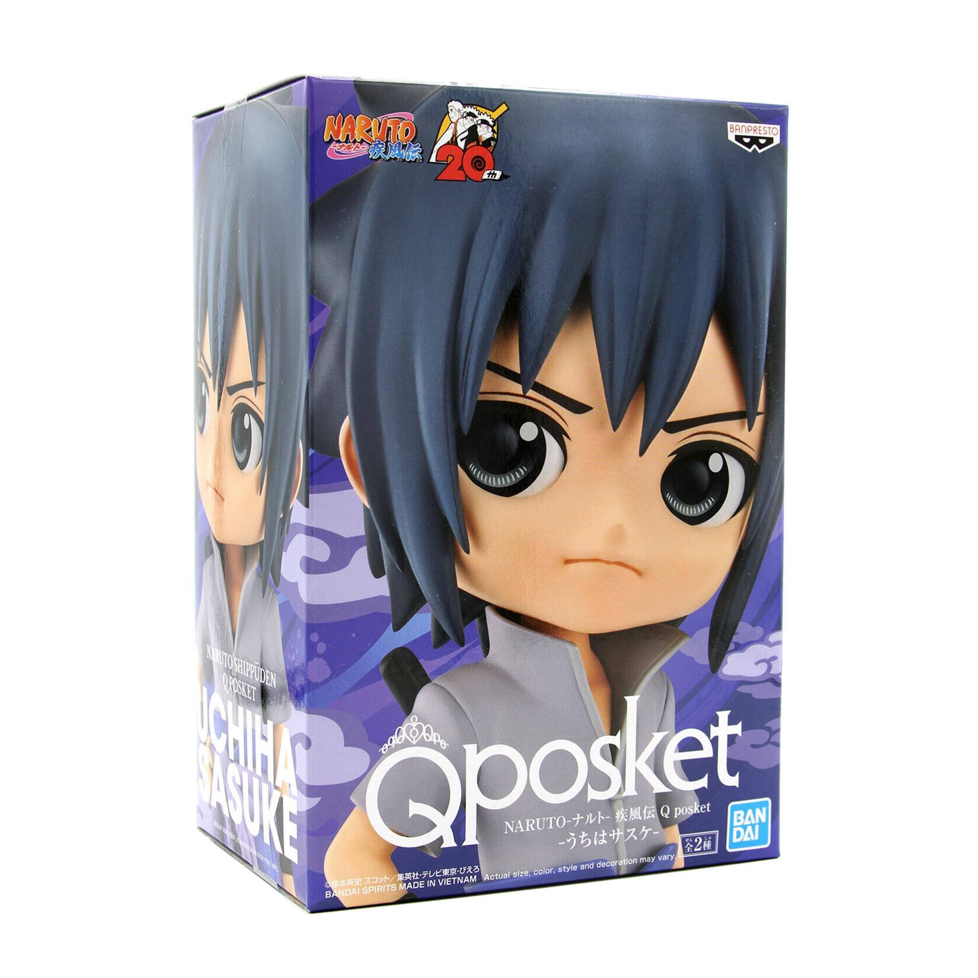 NARUTO 20th  
NARUTO SHIPPUDEN Q POSket  
UCHIHA SASUKE  
BANDAI  
BANDAI PRESTO  
BANDAI SPIRITS MADE IN VIETNAM