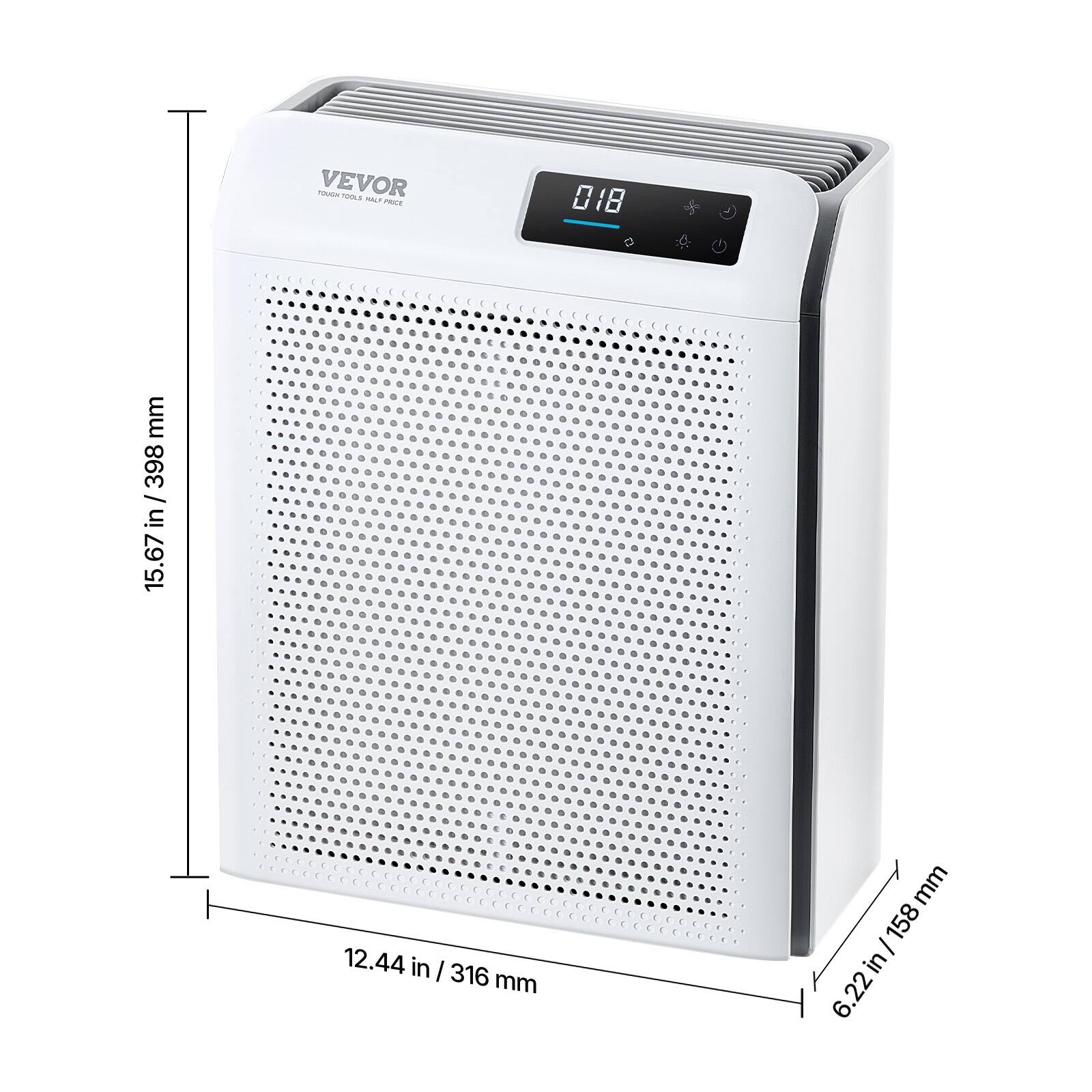 - VEVOR PLE MAT
- 018 mm
- 15.67 in / 398 mm
- 12.44 in / 316 mm
- 6.22 in / 158 mm