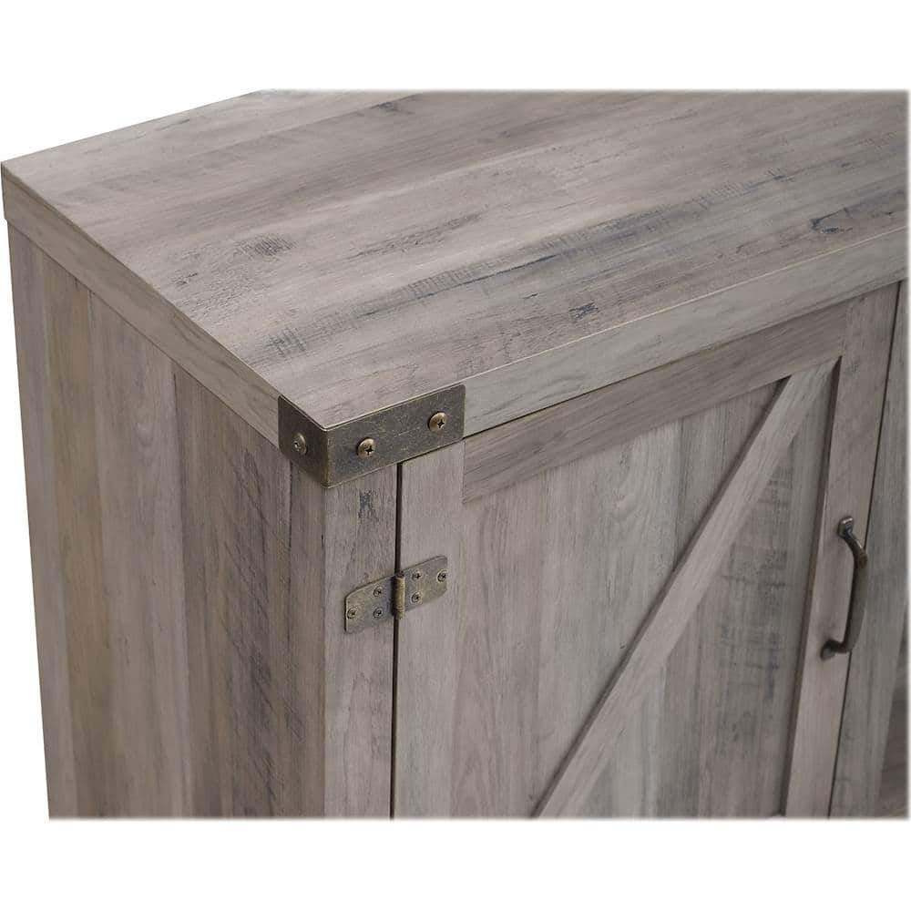 Best Buy Walker Edison 58” Rustic Fireplace TV Stand for TV's up to 65” Grey Wash BB58FPBDGW