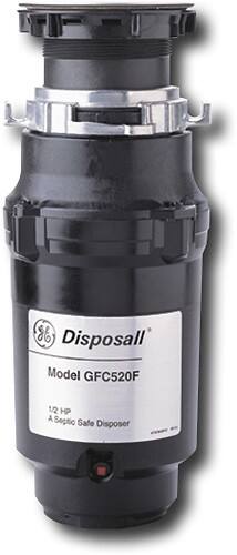 Front Standard. GE - 1/2 HP Disposer.