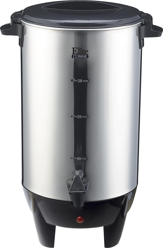 Elite Cuisine Stainless Steel 30 cup Coffee Urn 