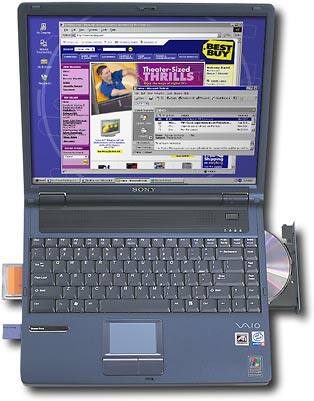 Alt View Standard 1. PCG-FRV31/CEL 2.4/512/40/COMBO/15"XGA.