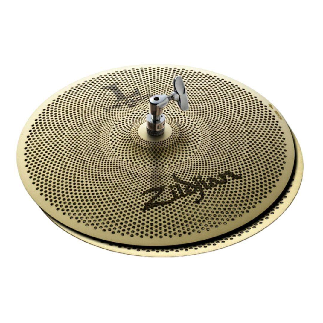 Left. Zildjian - L80 Low Volume Cymbal Pack with Hi-Hats, Crash, and Crash Ride.