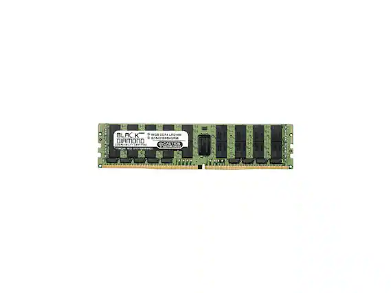 64GB DDR4 LRDIMM BLACK DIAMOND COMPATIBILITY CERTIFIED CAUTION WARRANTY