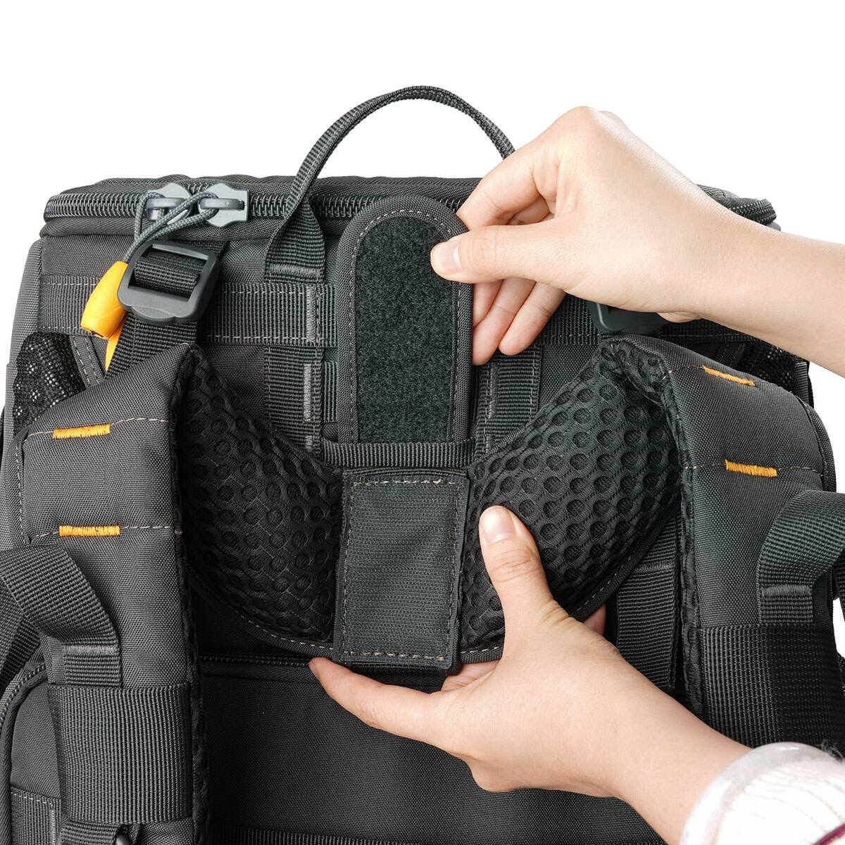 Alt View 7. Vanguard - Vanguard Alta Sky 69 49L Camera Backpack, Dark Gray.
