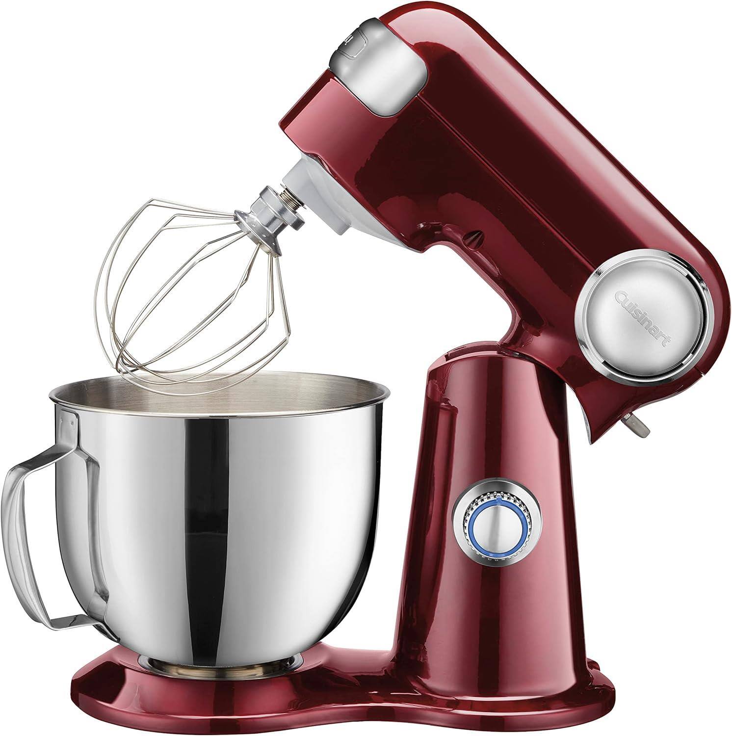 Alt View 1. Cuisinart - Refurbished SM-50 5.5 Qt Stand Mixer 12-Speed, 12 Colors - Precision Master Series - Pinot Noir.