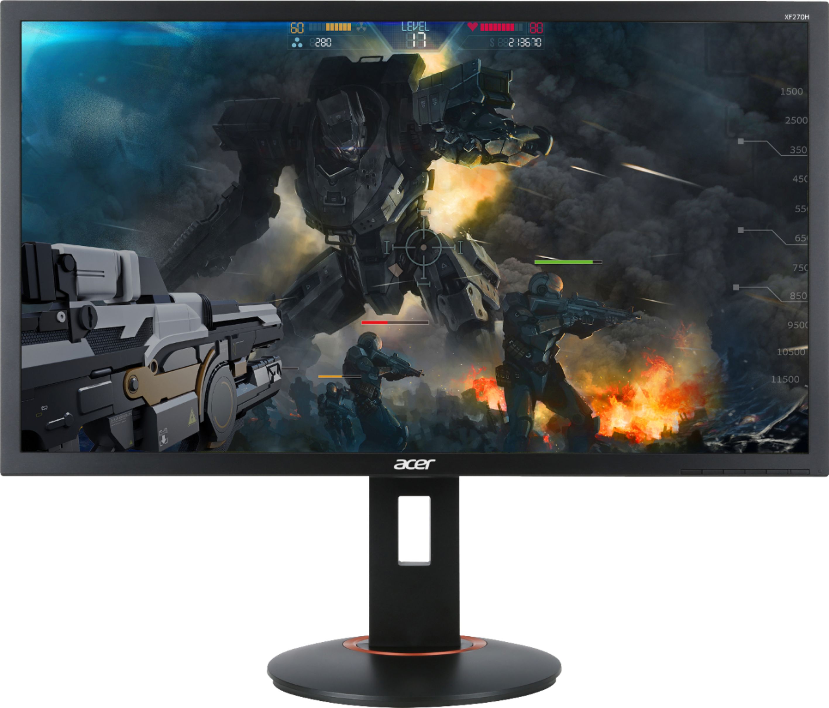 nabo Vores firma sælge Best Buy: Acer XF270H 27" LED FHD FreeSync Monitor (DisplayPort, HDMI, USB)  Black XF270H BBMIIPRZX