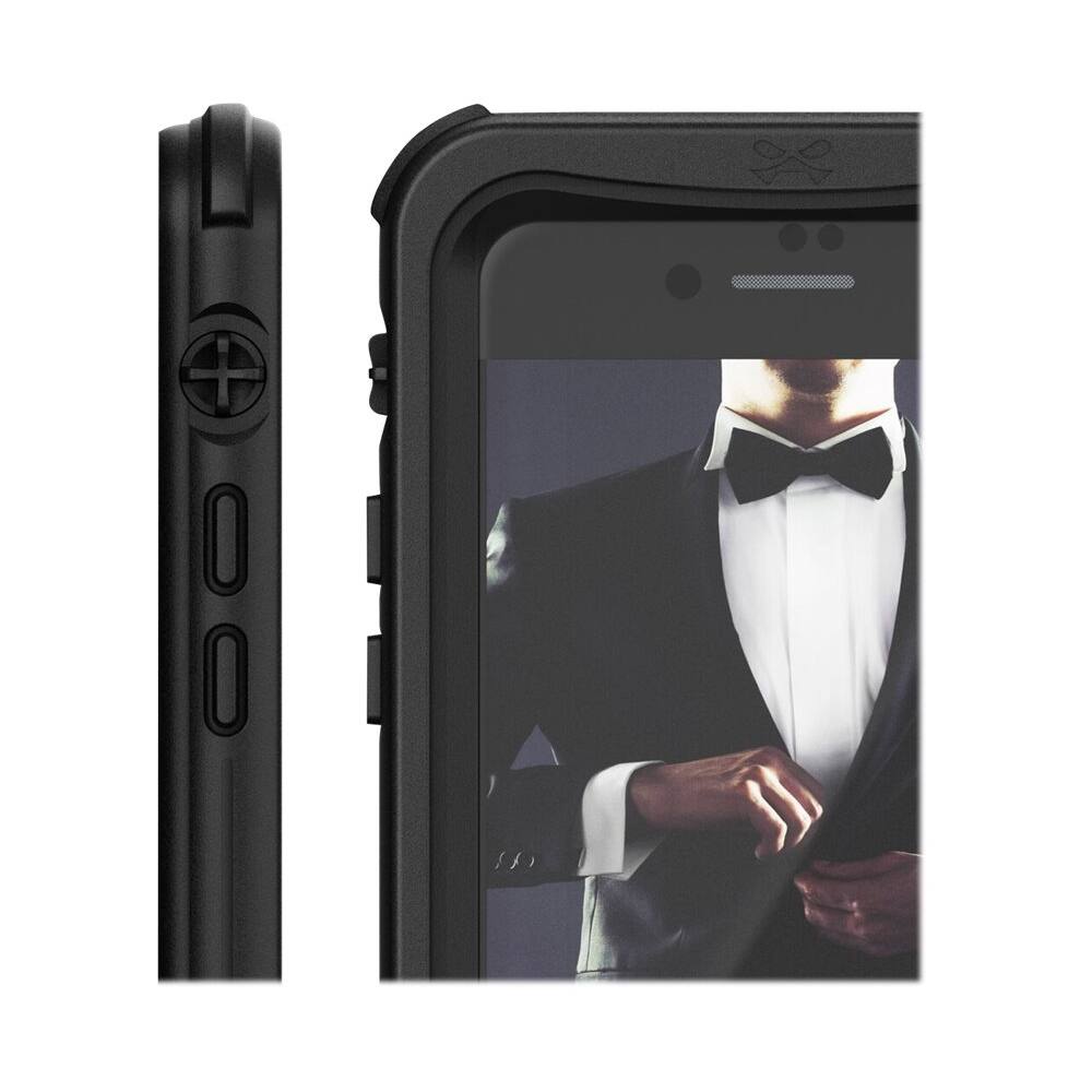 nautical protective water-resistant case for apple iphone 7 plus and 8 plus - black