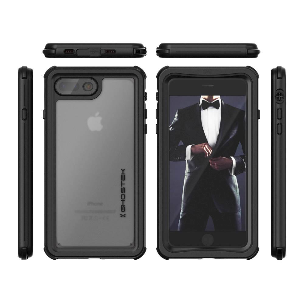 nautical protective water-resistant case for apple iphone 7 plus and 8 plus - black