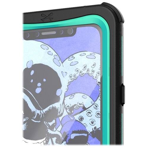 nautical protective water-resistant case for apple iphone x and xs - teal nautical protective water-resistant case for apple iphone x and xs - teal
