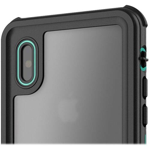 nautical protective water-resistant case for apple iphone x and xs - teal nautical protective water-resistant case for apple iphone x and xs - teal