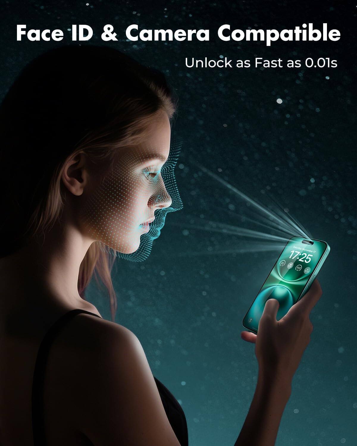 Face ID & Camera Compatible  
Unlock as Fast as 0.01s