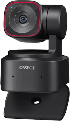 OBSBOT - Tiny 2 Lite AI-Powered 4K PTZ Webcam - Black