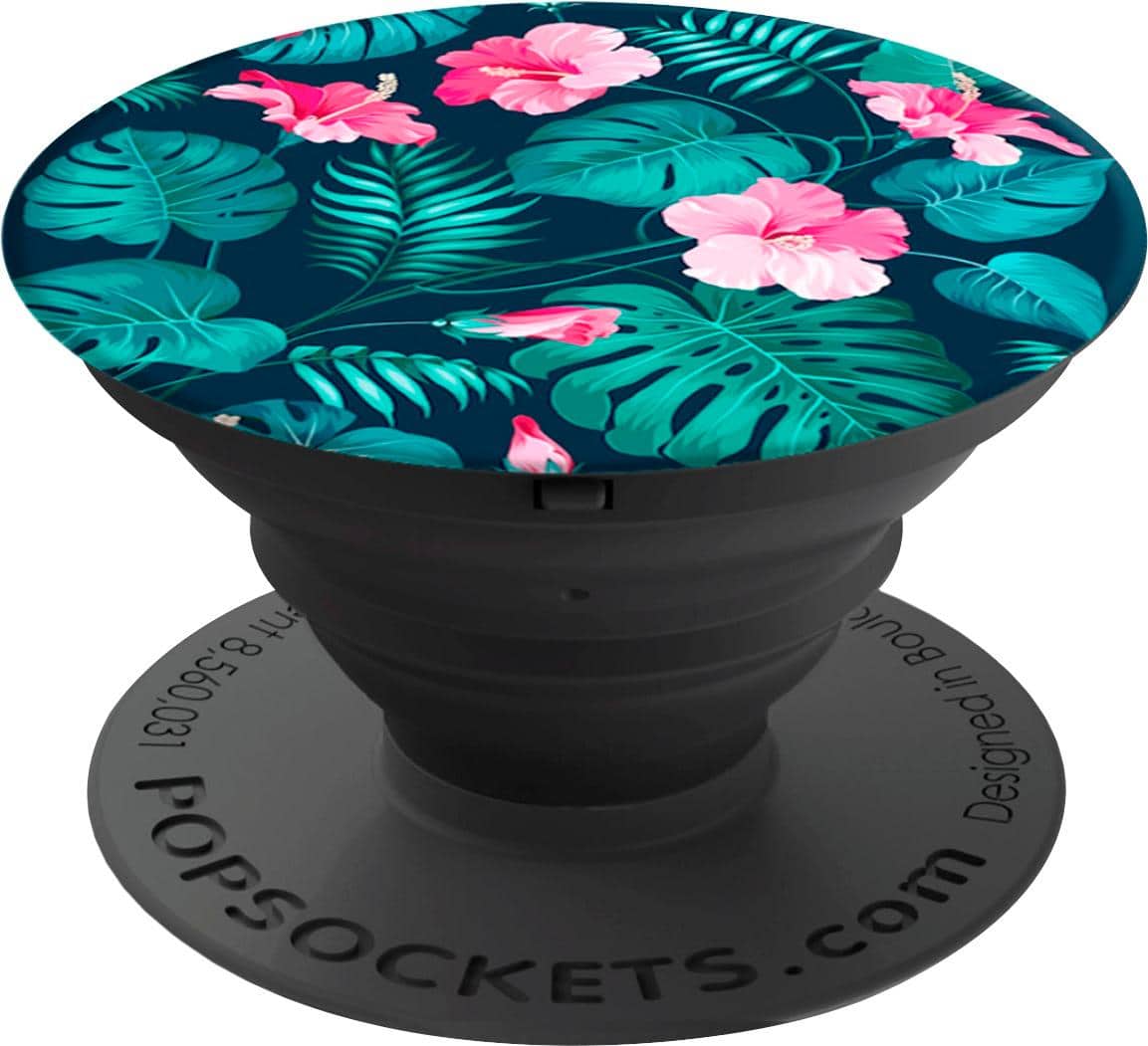 Front. PopSockets - Finger Grip/Kickstand for Mobile Phones - Hibiscus.