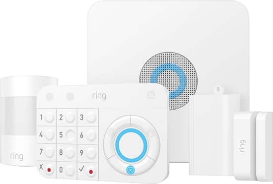 Ring Alarm Home Security Kit 1st Gen White 4k11s7 0en0 Best Buy
