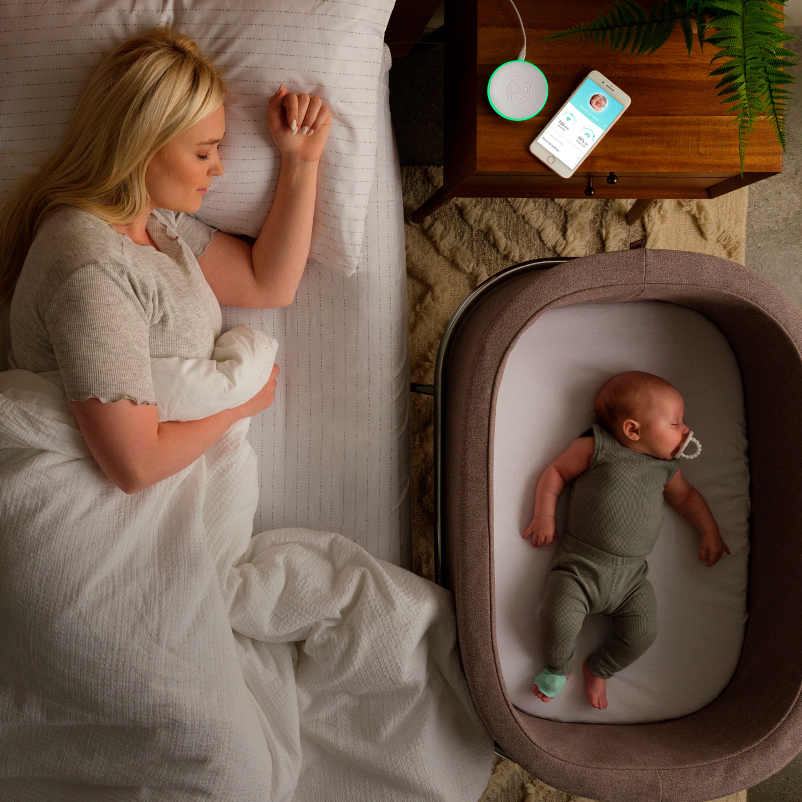 Back View: Owlet Smart Sock Baby Monitor Extension Pack