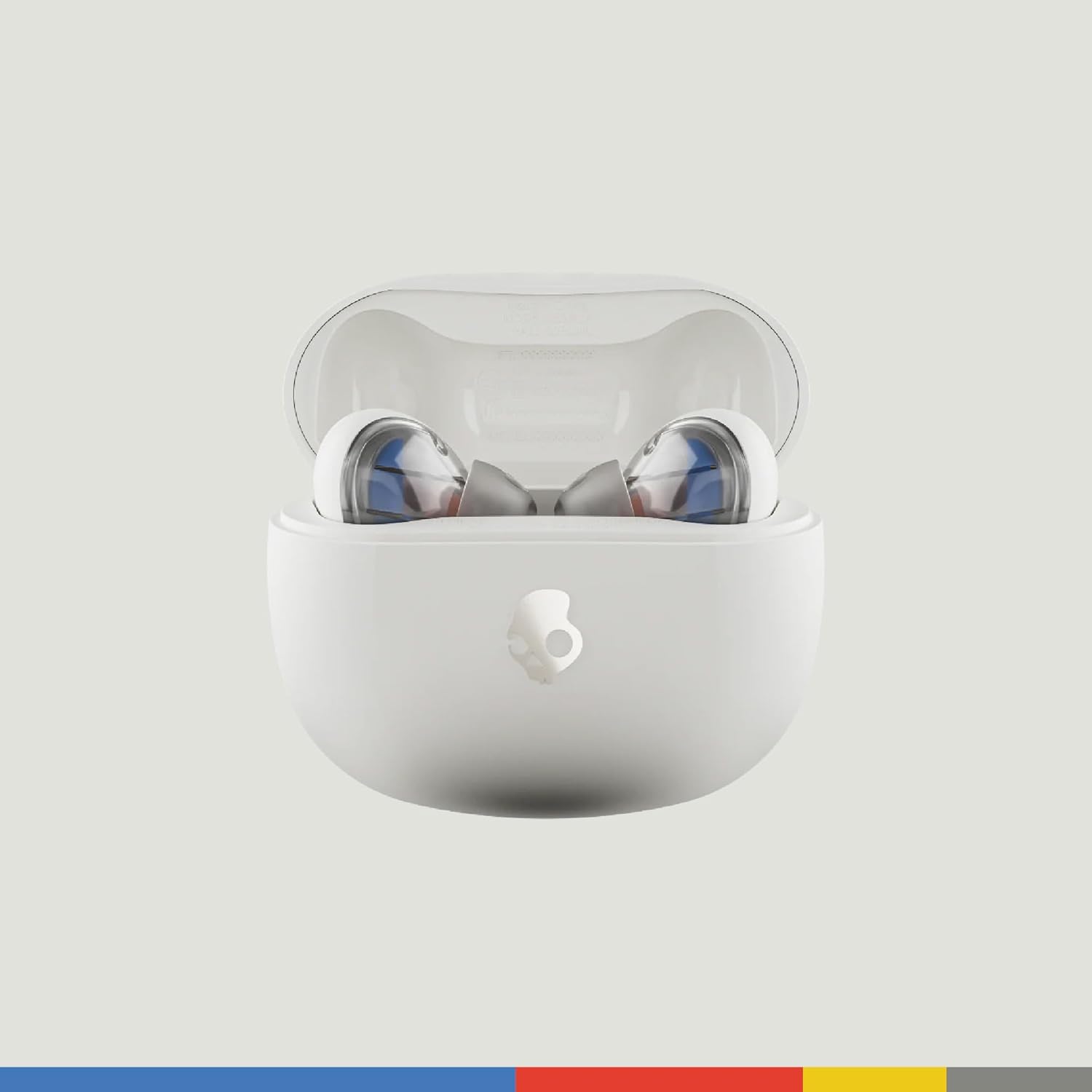 Angle. Skullcandy - Rail ANC Wireless Earbuds, Bluetooth Headphones, Active Noise Cancelling, Up to 38 Hours Battery, Microphone - Bone.