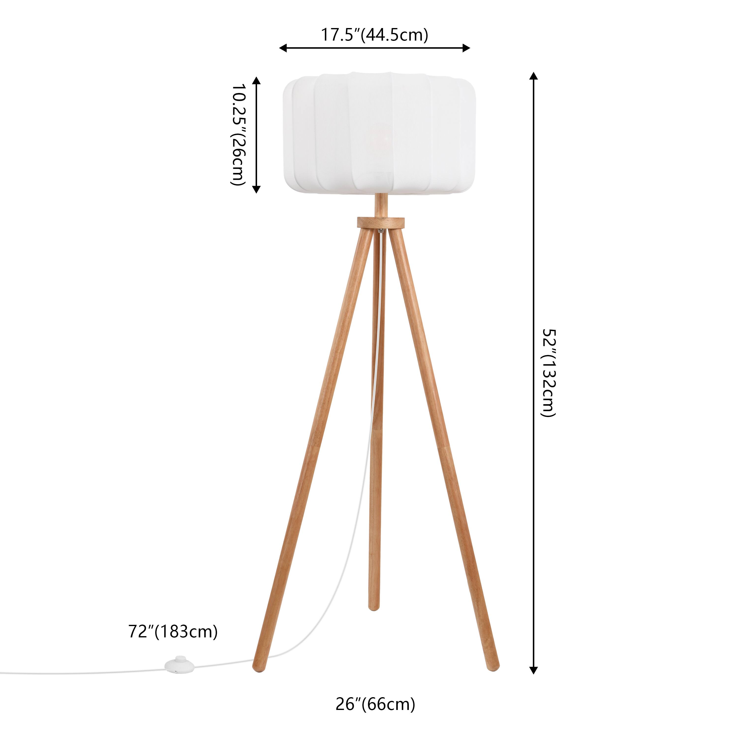 10.25" (26cm)  
17.5" (44.5cm)  
52" (132cm)  
72" (183cm)  
26" (66cm)