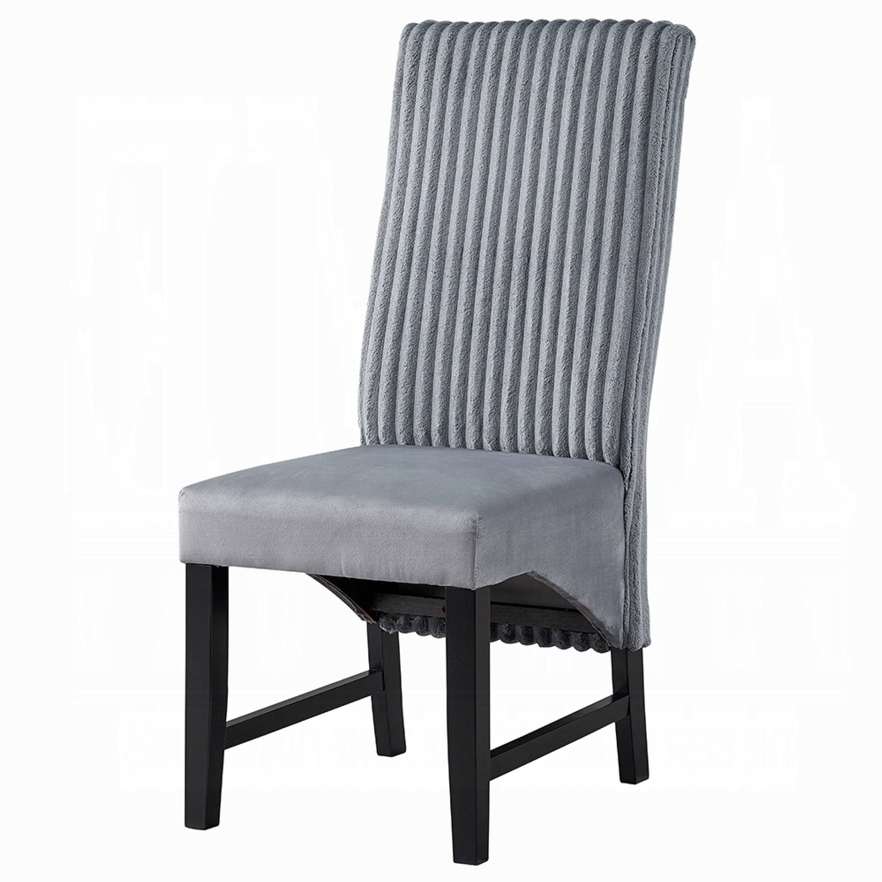 Alt View 2. Manhattan Lane - Jory Dining Chair Set of 2, Padded Seat n Back - Gray, Black.