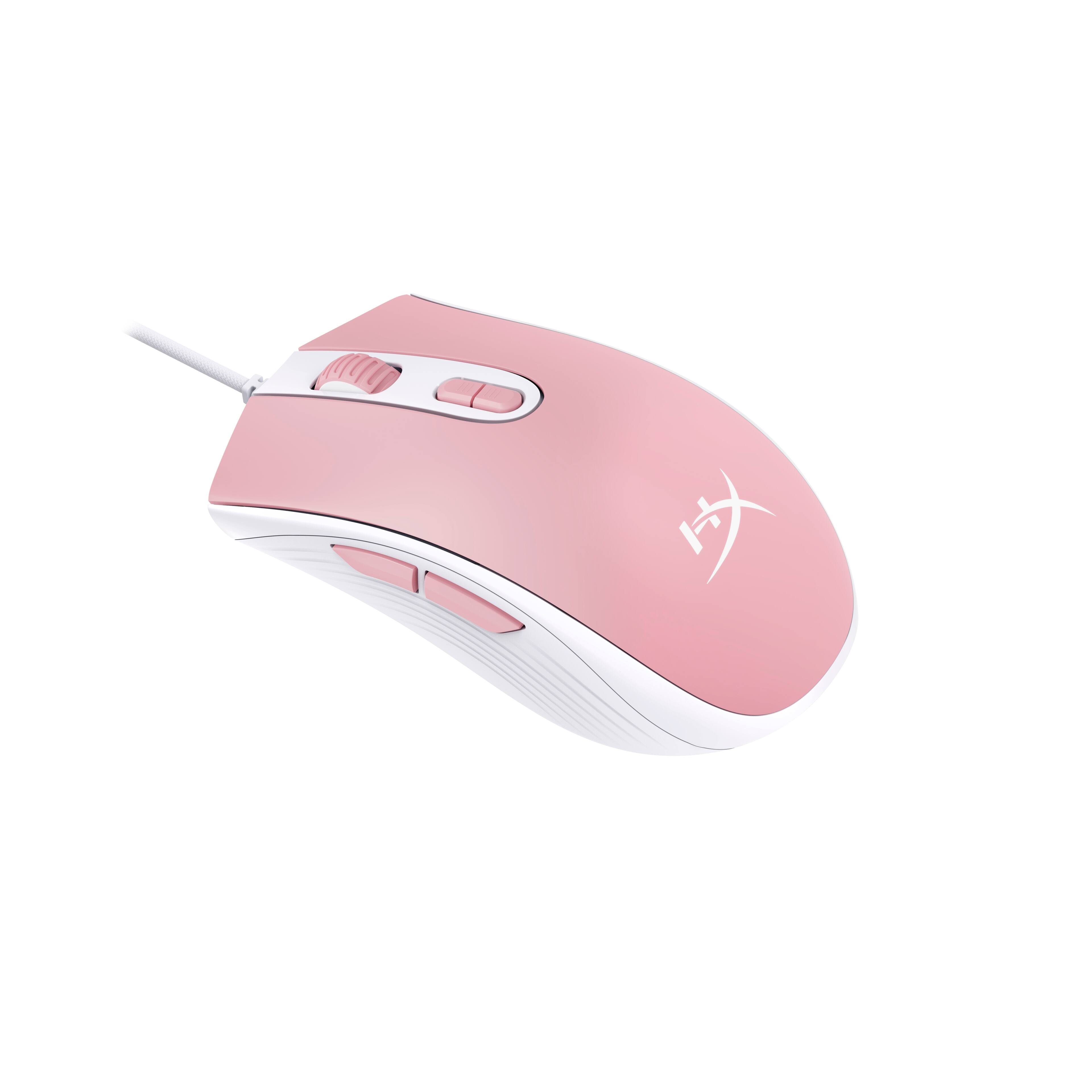 Angle. HyperX - Pulsefire Core Wired Optical Gaming Mouse with RGB Lighting - Pink.