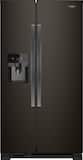 Whirlpool - 24.7 Cu. Ft. French Door Refrigerator - Fingerprint Resistant Black Stainless