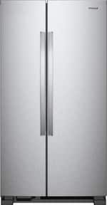 Whirlpool - 21.7 Cu. Ft. Side-by-Side Refrigerator - Monochromatic Stainless Steel - Front_Standard