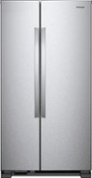 Whirlpool - 21.7 Cu. Ft. Side-by-Side Refrigerator - Monochromatic stainless steel - Front_Zoom