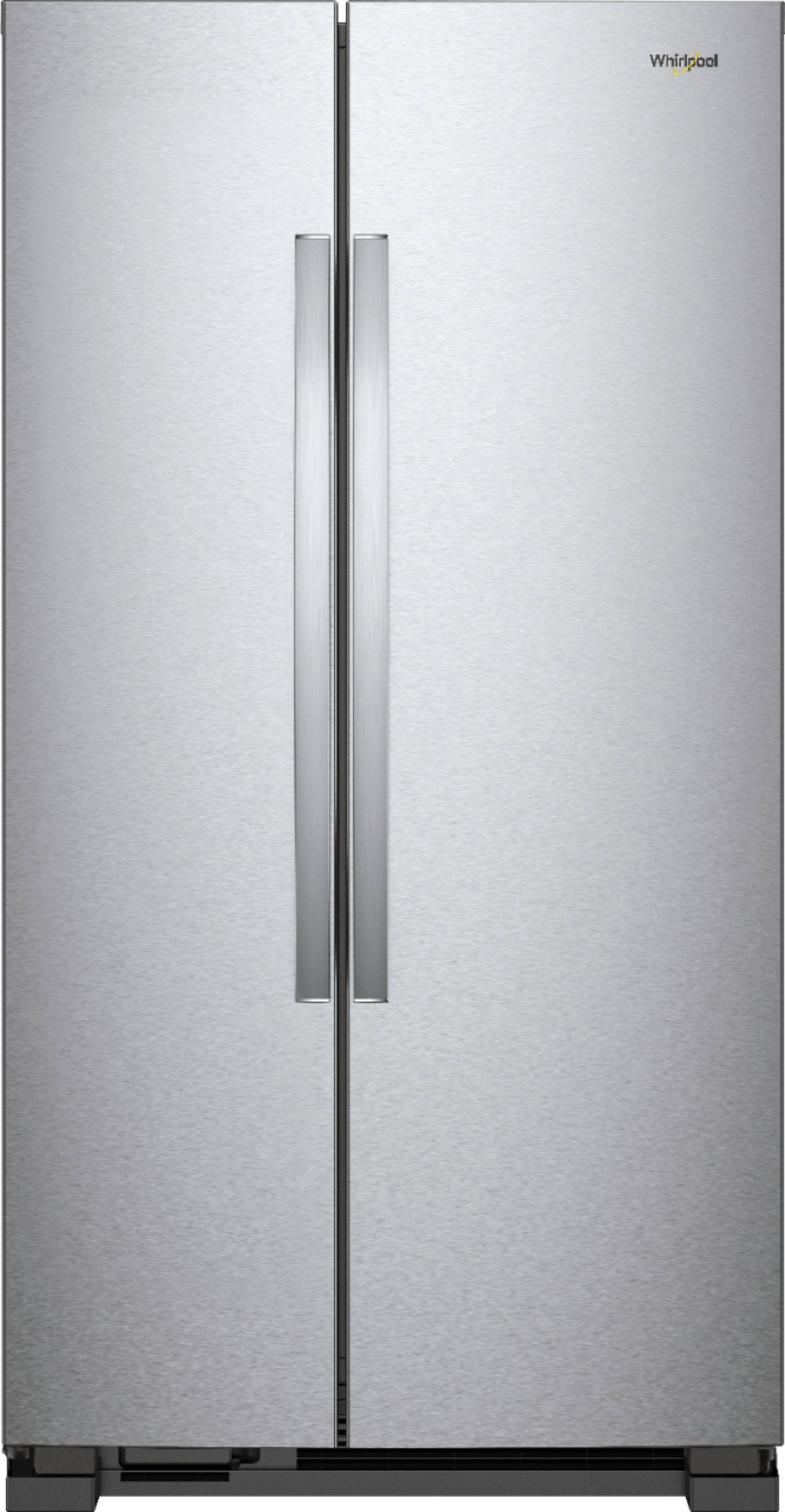 Whirlpool - 21.7 Cu. Ft. Side-by-Side Refrigerator - Monochromatic Stainless Steel