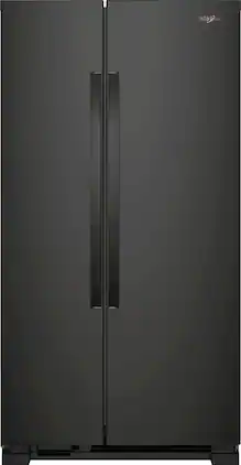 Whirlpool - 21.7 Cu. Ft. Side-by-Side Refrigerator - Black