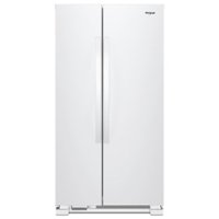 Whirlpool - 21.7 Cu. Ft. Side-by-Side Refrigerator - White - Front_Zoom
