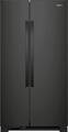 Whirlpool - 36 in. Wide 25.1 cu. ft. Side-by-Side Refrigerator - Black