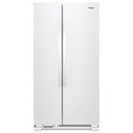 Front Zoom. Whirlpool - 25.1 Cu. Ft. Side-by-Side Refrigerator - White.